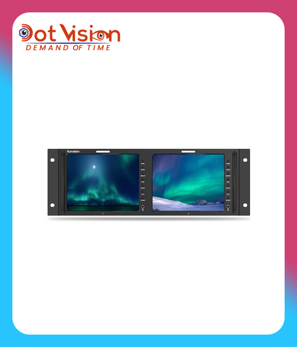 KRM-802A (2x8")|4.2"~10" Multiple Rackmount Monitor-Konvision In Bangladesh