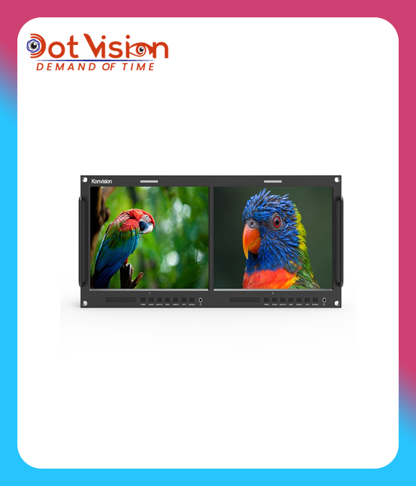 KRM-1002A (2x10)|4.2"~10" Multiple Rackmount Monitor-Konvision In Bangladesh