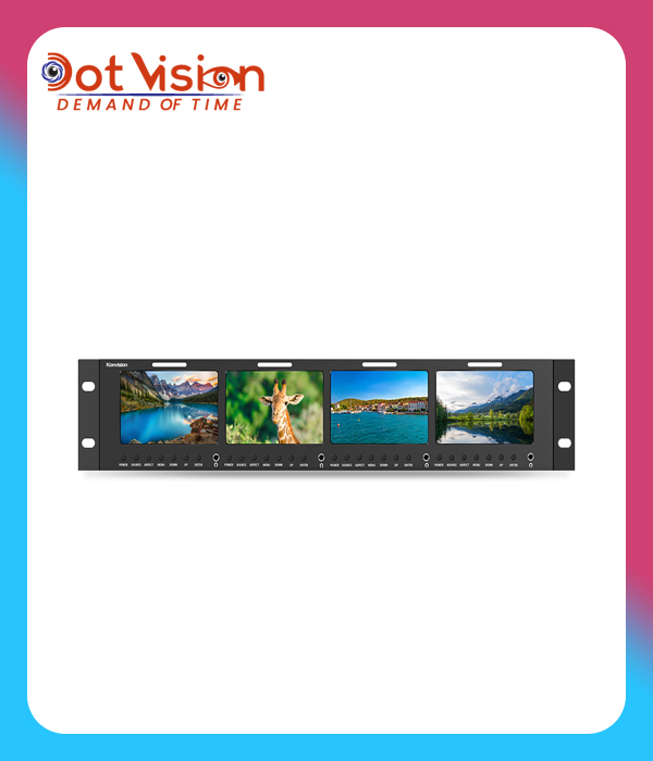 KRM-404A (4x4.2")|4.2"~10" Multiple Rackmount Monitor-Konvision In Bangladesh