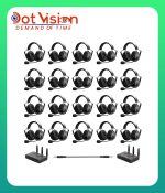 CAME-TV KUMINIK8 Duplex Digital Wireless Intercom Headset - Dual Ear 20 Pack In Bangladesh
