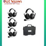 CAME-TV KUMINIK8 Duplex Digital Wireless Intercom Headset - Dual Ear 4 Pack In Bangladesh
