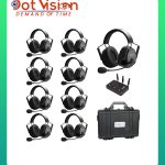 CAME-TV KUMINIK8 Duplex Digital Wireless Intercom Headset - Dual Ear 9 Pack In Bangladesh
