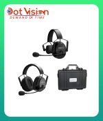 CAME-TV KUMINIK8 Duplex Digital Wireless Intercom Headset - Mixed 2 Pack 1 Single Ear & 1 Dual Ear In Bangladesh