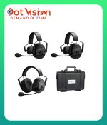 CAME-TV KUMINIK8 Duplex Digital Wireless Intercom Headset - Mixed 3 Pack 2 Single Ear & 1 Dual Ear In Bangladesh