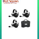 CAME-TV KUMINIK8 Duplex Digital Wireless Intercom Headset - Single Ear 3 Pack In Bangladesh