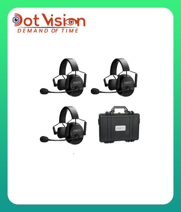 CAME-TV KUMINIK8 Duplex Digital Wireless Intercom Headset - Single Ear 3 Pack In Bangladesh
