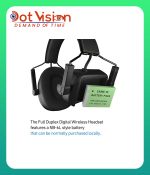 CAME-TV KUMINIK8 Duplex Digital Wireless Intercom Headset - Mixed 3 Pack 2 Single Ear & 1 Dual Ear In Bangladesh