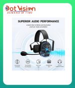 CAME-TV KUMINIK8 Duplex Digital Wireless Intercom Headset - Mixed 4 Pack 3 Single Ear & 1 Dual Ear In Bangladesh