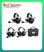 CAME-TV KUMINIK8 Duplex Digital Wireless Intercom Headset - Mixed 4 Pack 2 Single Ear & 2 Dual Ear In Bangladesh