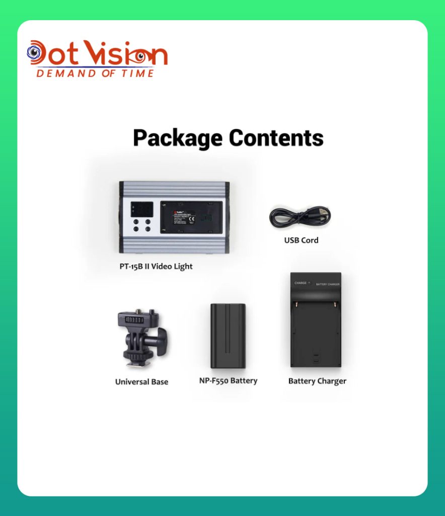 Tolifoledlight PT-15B II Bi-Color LED Video Light In Bangladesh
