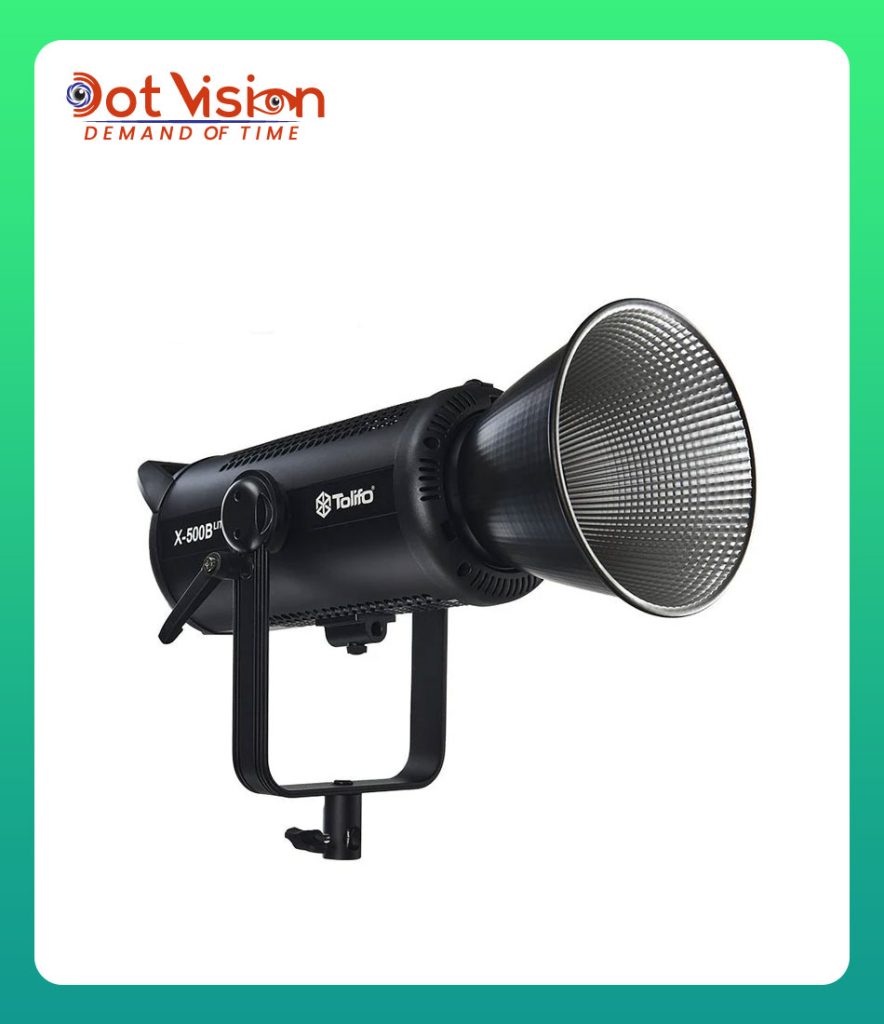 Tolifo X-500B Lite Bi-Color LED Video Light in Bangladesh. With 460W power, 2700K-6500K CCT, smart controls, and 12 FX effects, perfect for creatives!