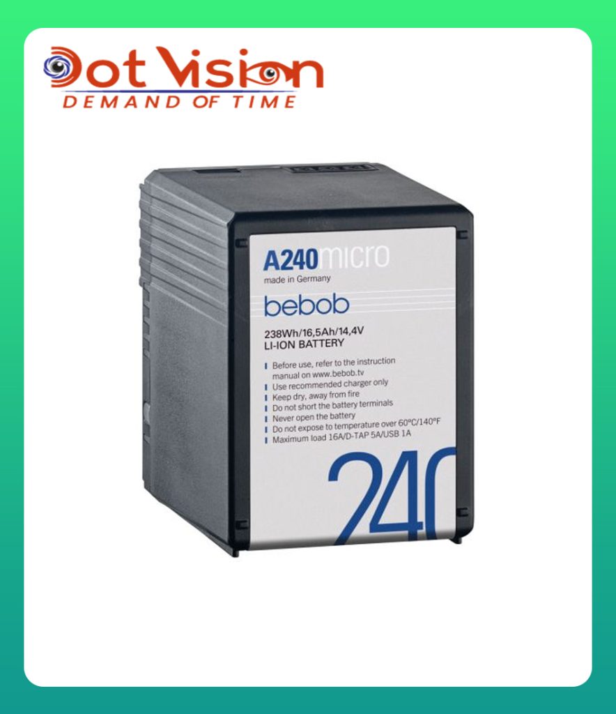 Bebob A240micro micro A-Mount (Gold-Mount compatible) Li-Ion Battery In Bangladesh