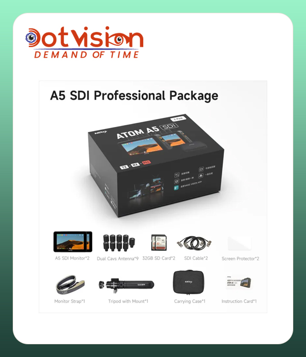 Vaxis Atom A5 SDI Wireless Monitor Professional Package In Bangladesh