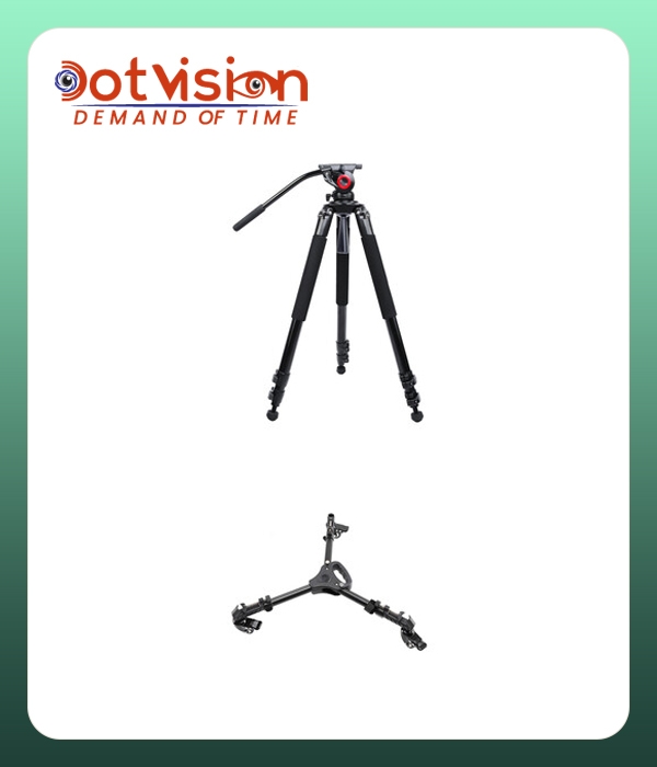 Miliboo Portable Aluminum Tripod Kit 75mm Fluid Head In Bangladesh