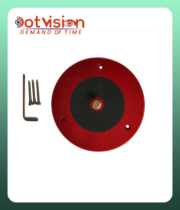 Miliboo PJ12 100mm to Flat Conversion Plate for Tripod (Red) In Bangladesh
