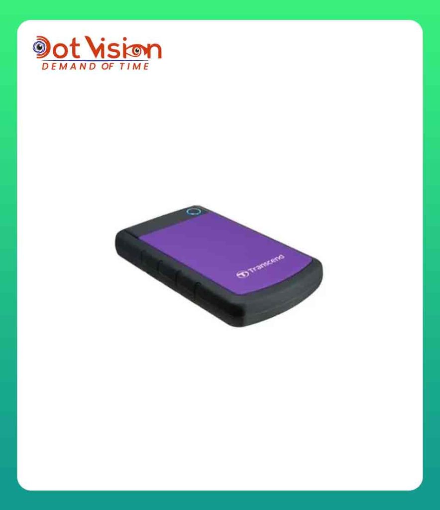 Transcend 25H3 Portable Hard Disk Drive (HDD) Purple