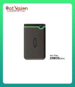 Transcend 25M3S Portable Hard Disk Drive (HDD) Iron Gray Slim