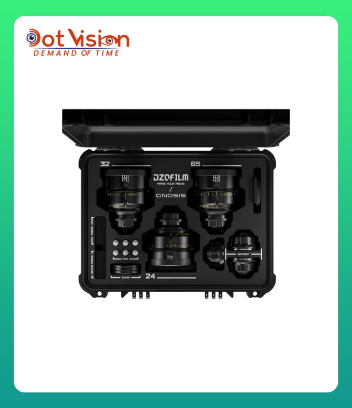 DZOFilm 24, 32, 65mm T2.8 Gnosis Macro Prime 3-Lens Kit In Bangladesh