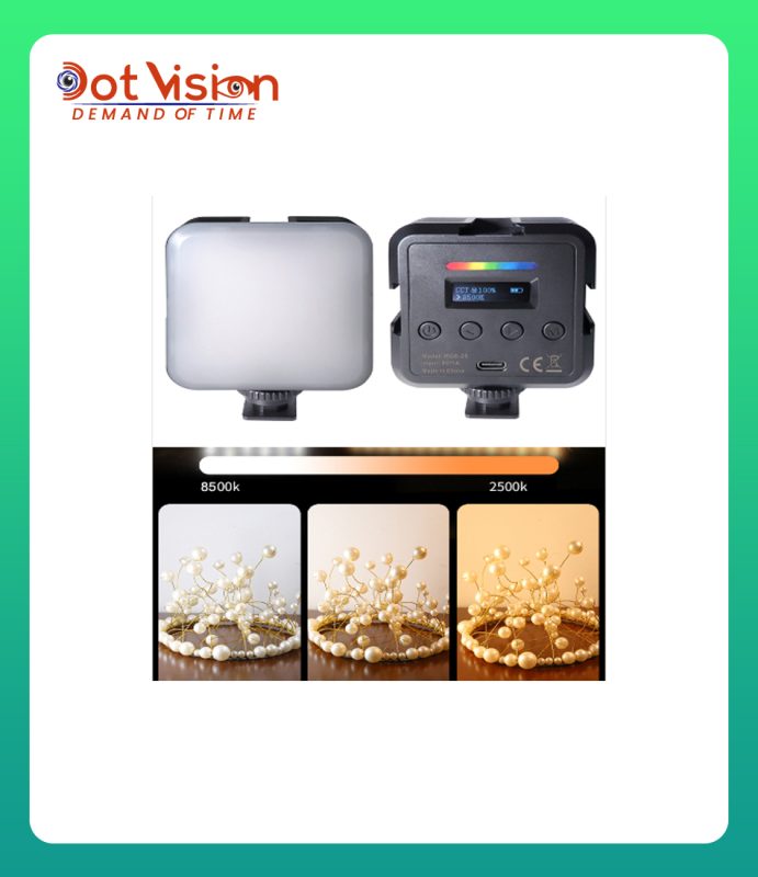 Mini LED RGB rechargeable with soft difusser filter In Bangladesh