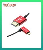 Alvin's Cables 8K 2.1 Ultra-Thin Micro HDMI to HDMI Coiled Cable In Bangladesh