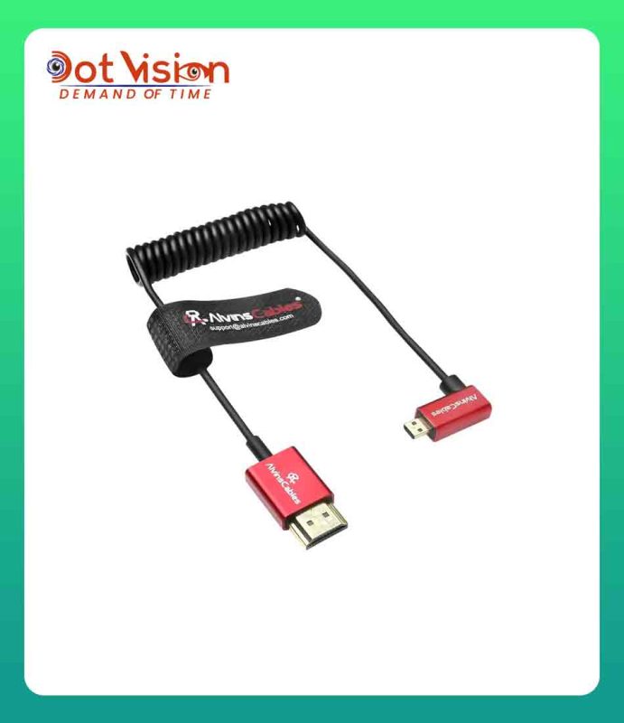 Alvin's Cables 8K 2.1 Ultra-Thin Micro HDMI to HDMI Coiled Cable In Bangladesh
