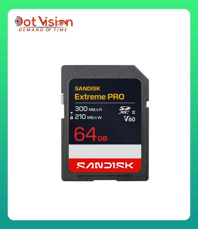 SANDISK Extreme PRO SDXC™ UHS-II V60 Card - 64GB In Bangladesh