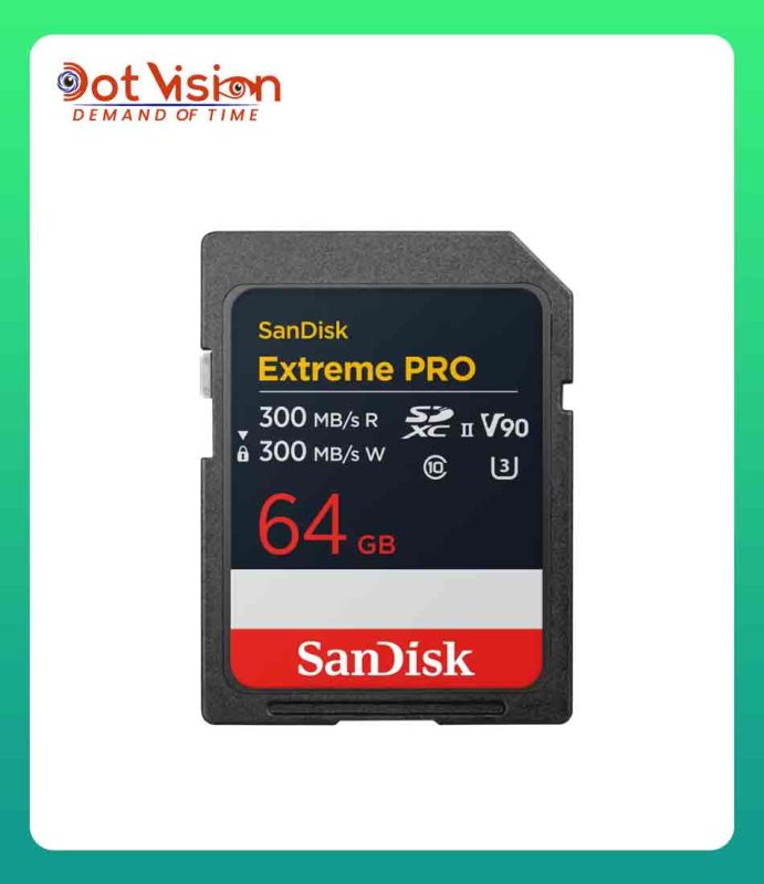 SanDisk Extreme PRO SD UHS-II Card (V90) - 64GB In Bangladesh