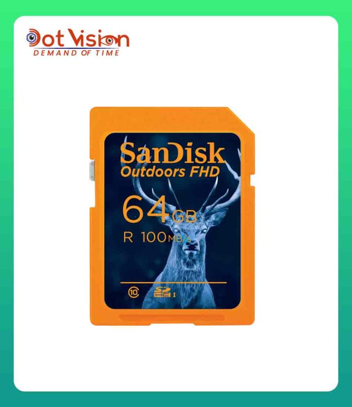 SanDisk Outdoors FHD UHS-I Card - 64GB (Orange) In Bangladesh