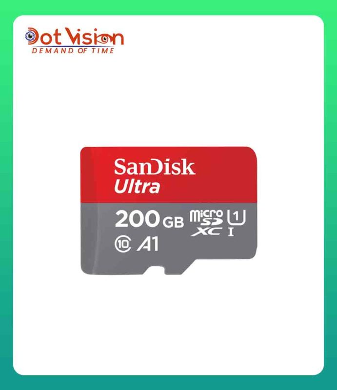SanDisk Ultra microSD with SD Adapter (Up to 120MBPs) - 200GB In Bangladesh