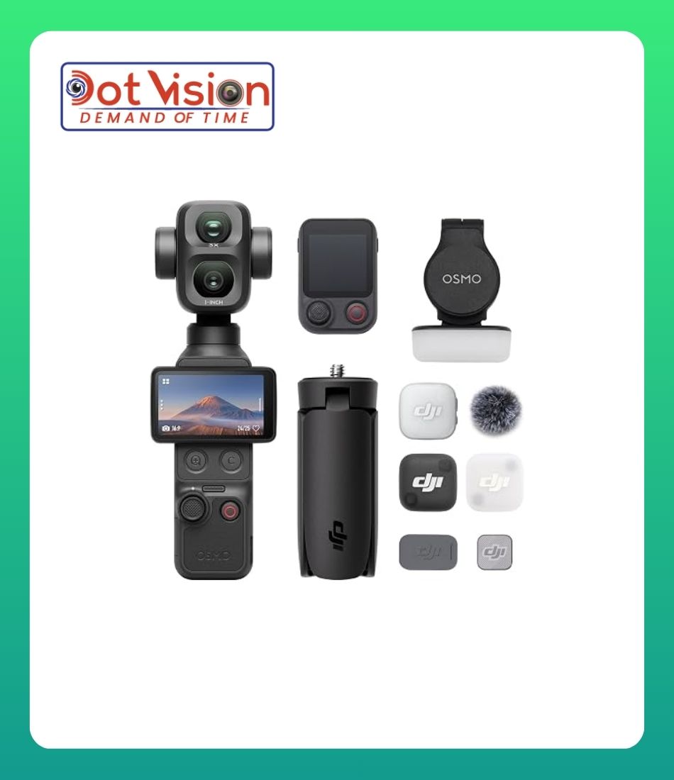 Osmo Pocket 4P Vlog Combo, Dual-Lens Vlog Camera, Cinematic 4K In Bangladesh Osmo Pocket 4P Vlog Combo, Dual-Lens Vlog Camera, Cinematic 4K In Bangladesh