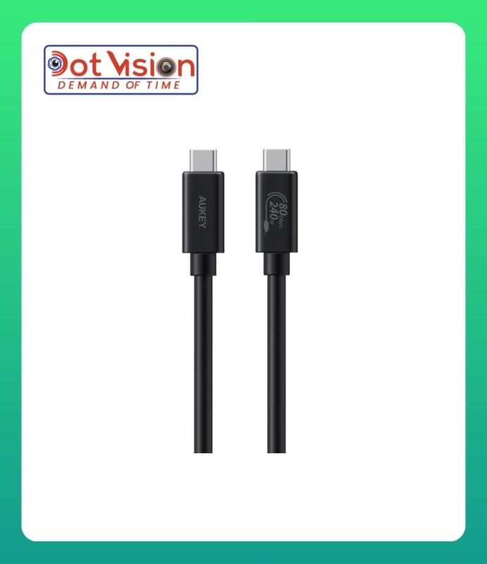 AUKEY CB-DCC402 USB-C to USB-C Cable (240W / 80Gbp / 16K 60Hz ) In Bangladesh