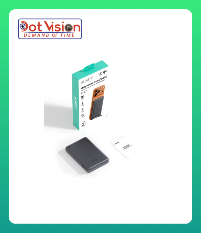 AUKEY MagFusion Vista 10000 Qi2 Magnetic Wireless Power Bank PB-MS16 In Bangladesh