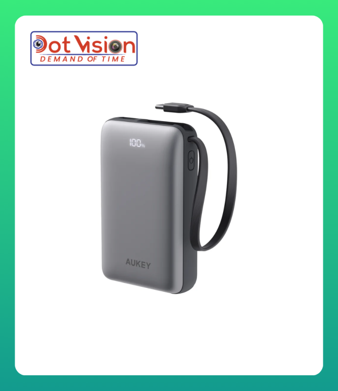 AUKEY Spark Sling 10000 LFP Power Bank with Built-in USB-C Cable PB-Y68 In Bangladesh