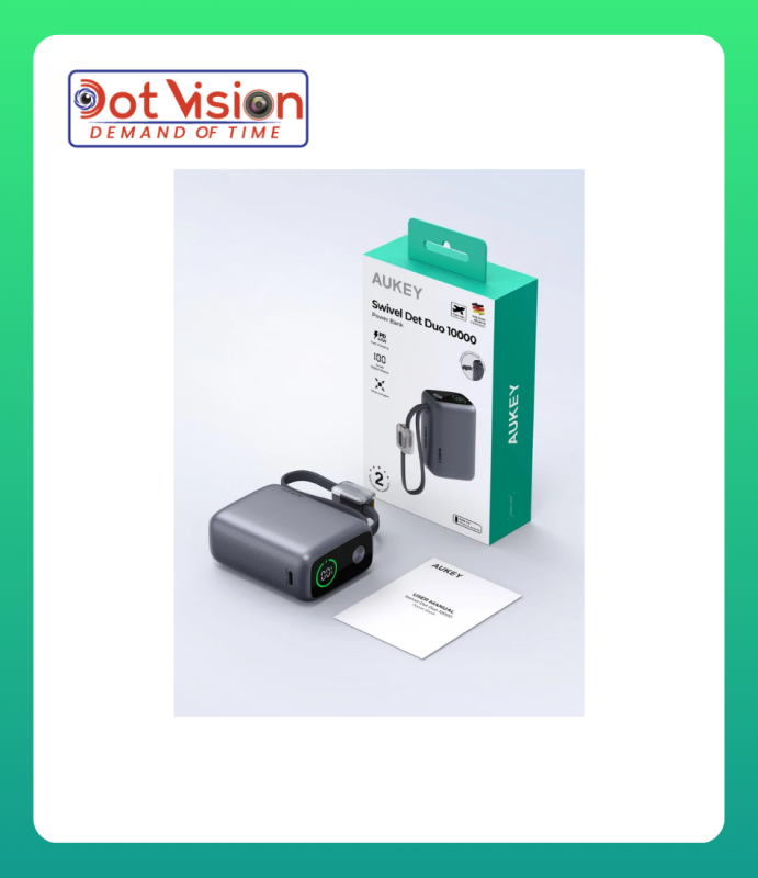 AUKEY Swivel Det-Duo 10000 Fast Charging Power Bank PB-Y65 In Bangladesh